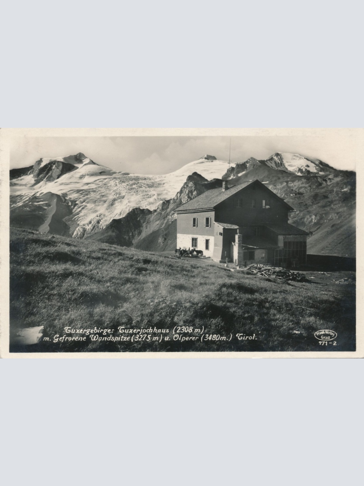 AK vom Guxerjochhaus mit Wandspitze Tirol (6951)