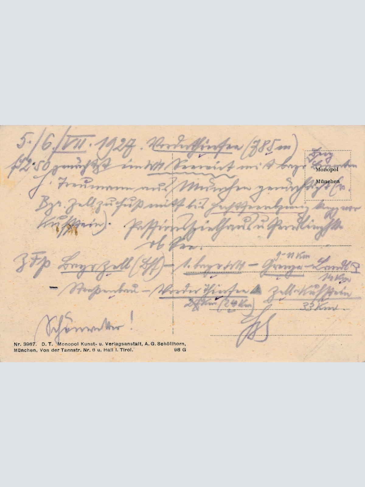 AK vom Vorder thiersee bei Kufstein Tirol (6955)