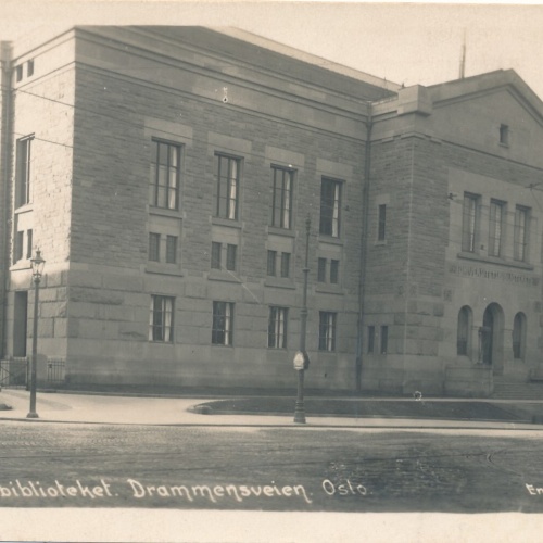 AK aus Oslo Universitätsbiliothek Norwegen (7344)