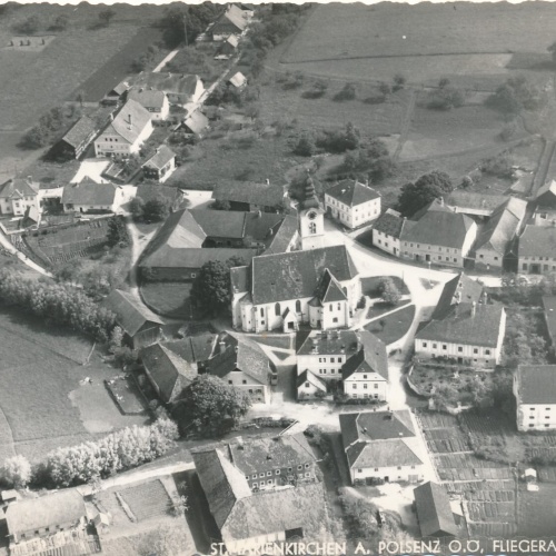 AK aus St. Marienkirchen Fliegeraufnahme Nr.1 Oberösterreich (6765)