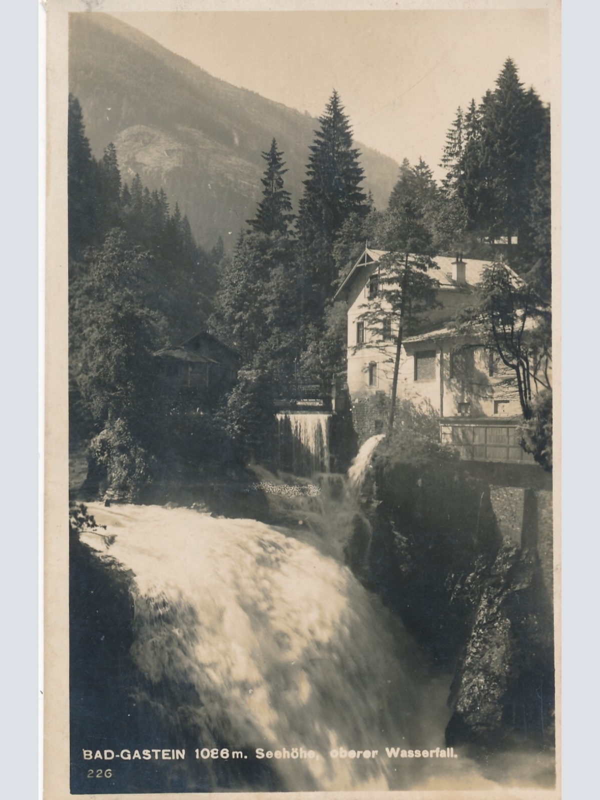 AK von einem Wasserfall Bad Gastein (7338)
