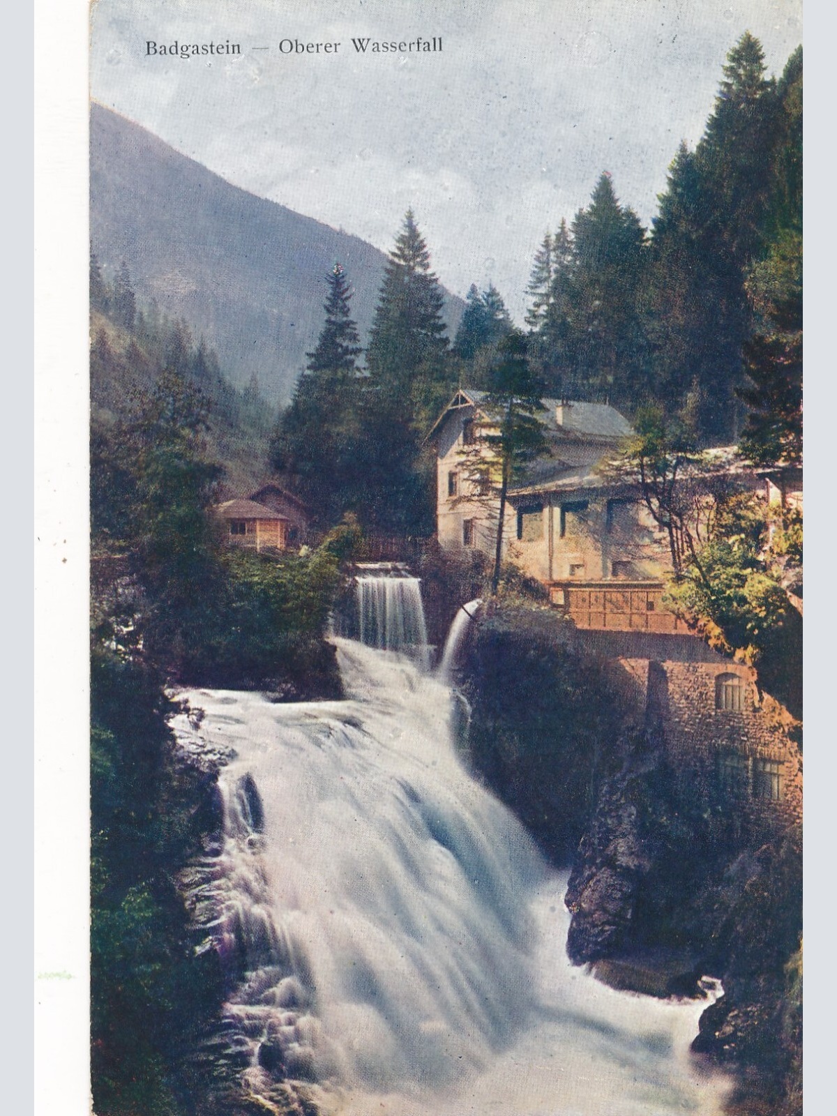 AK von einem Wasserfall Badgastein (7330)