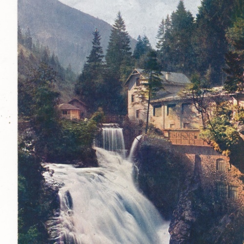 AK von einem Wasserfall Badgastein (7330)