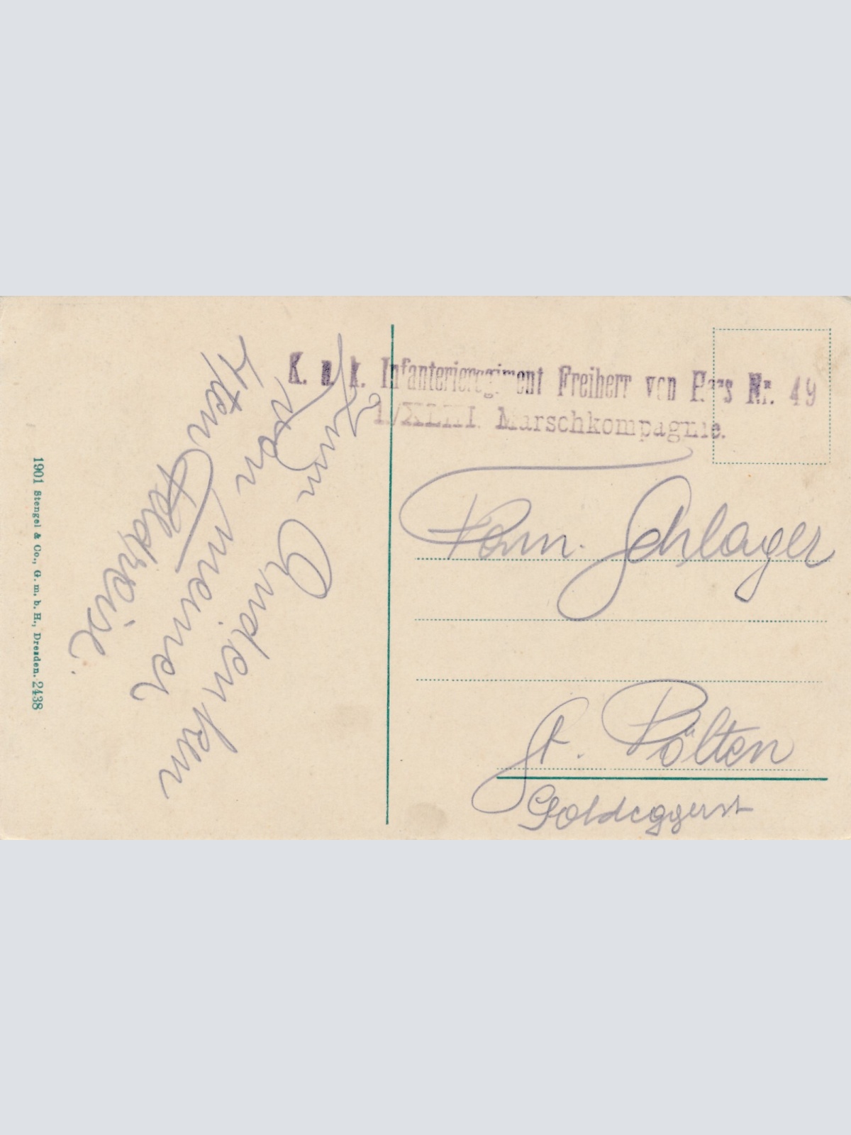 AK aus Sterzing Blick durch den Stadtturm Italien (6438)