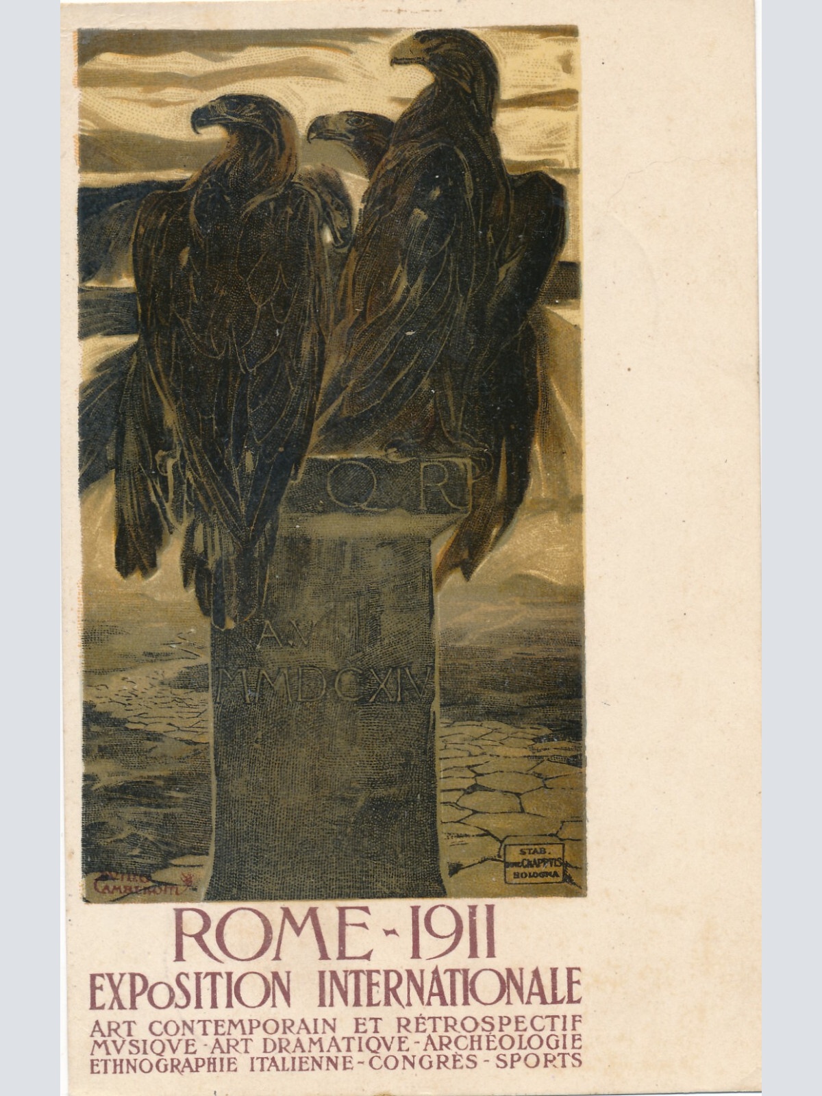 AK Rome 1911 Exposition Internationale Italien (6437)