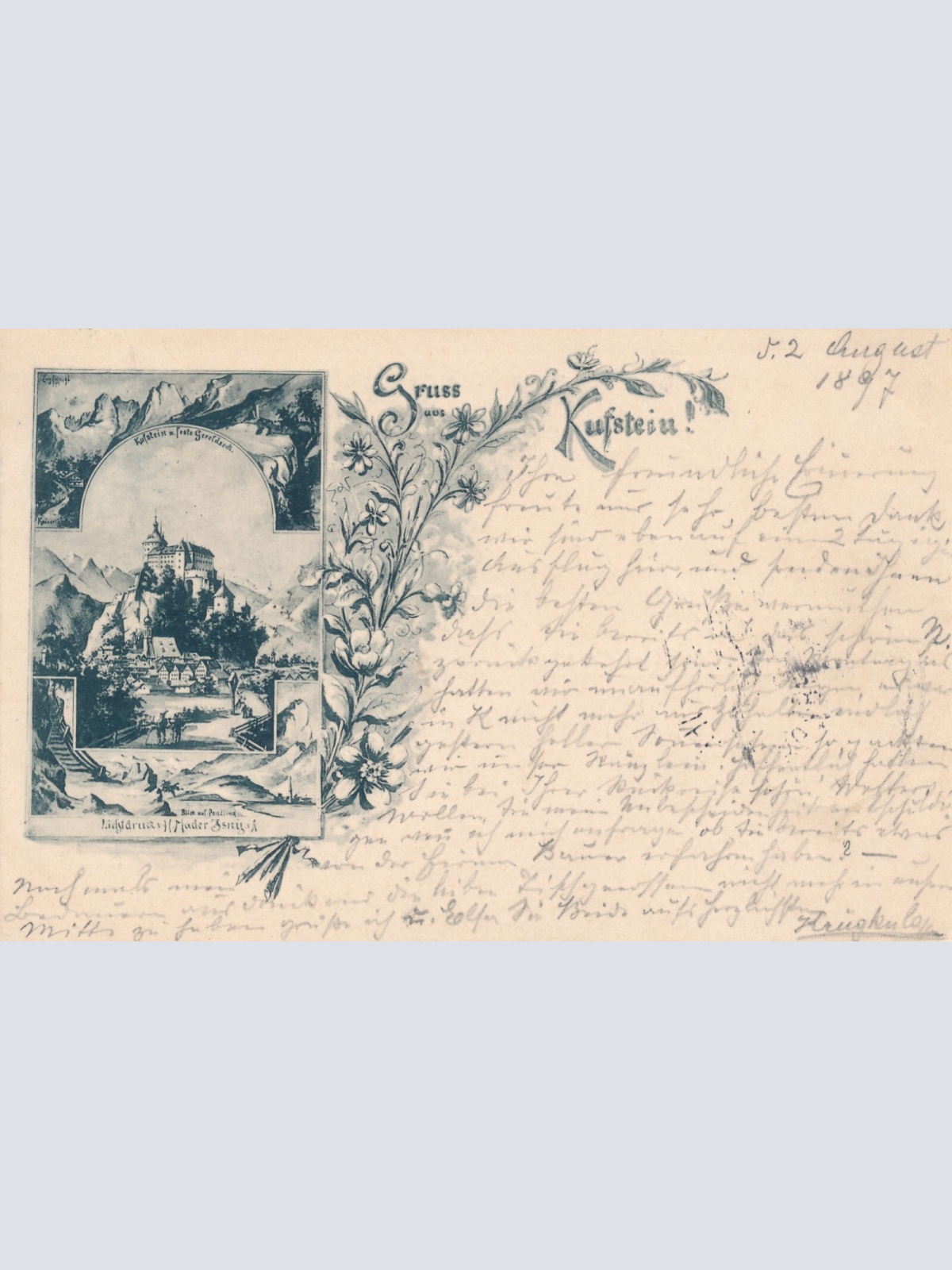 AK gruss aus Kufstein Tirol (6457)