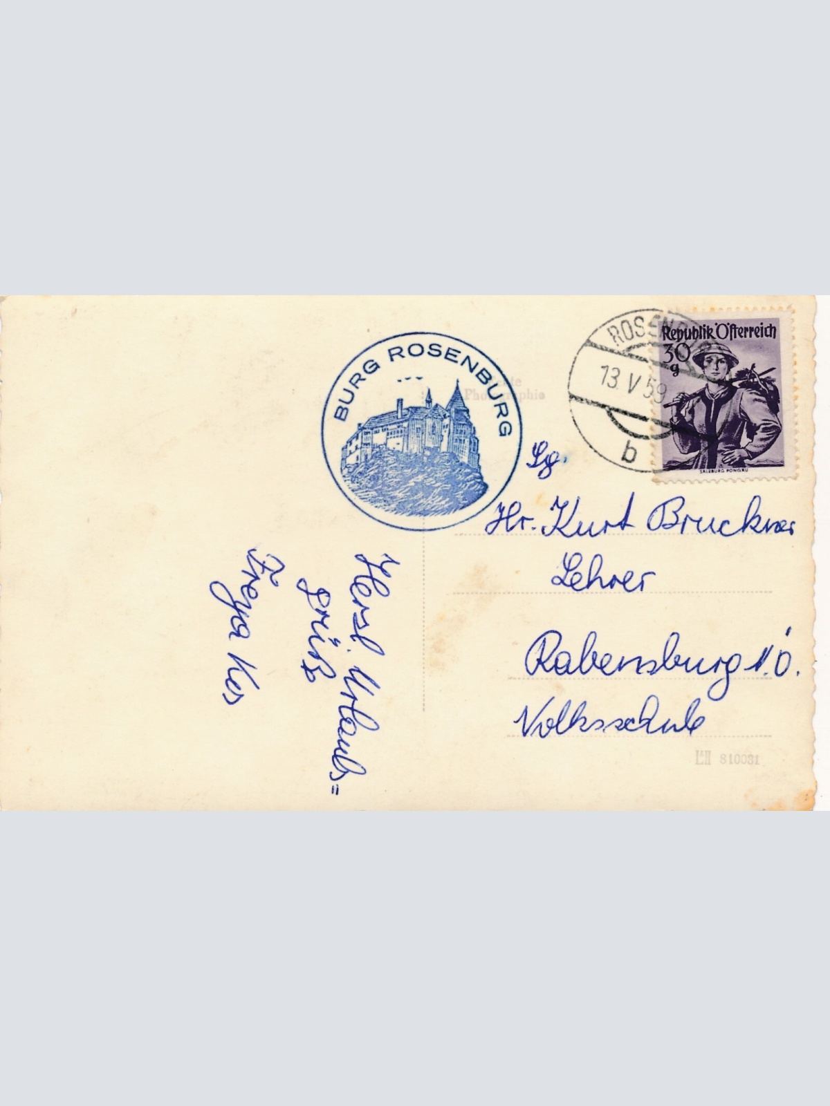 AK von der Rosenburg Tunierhof Niederösterreich (7419)