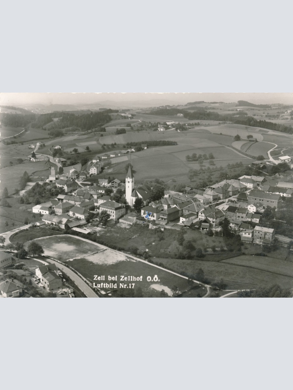 AK aus Zell bei Zellhof Luftbild Nr.17 Oberösterreich (6681)