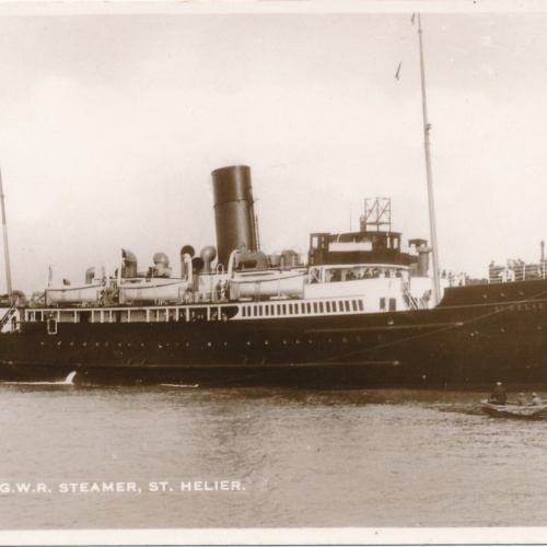 AK Schiffe Dampfschiff Maritim G.W.R Steamer St. Helier (6714)