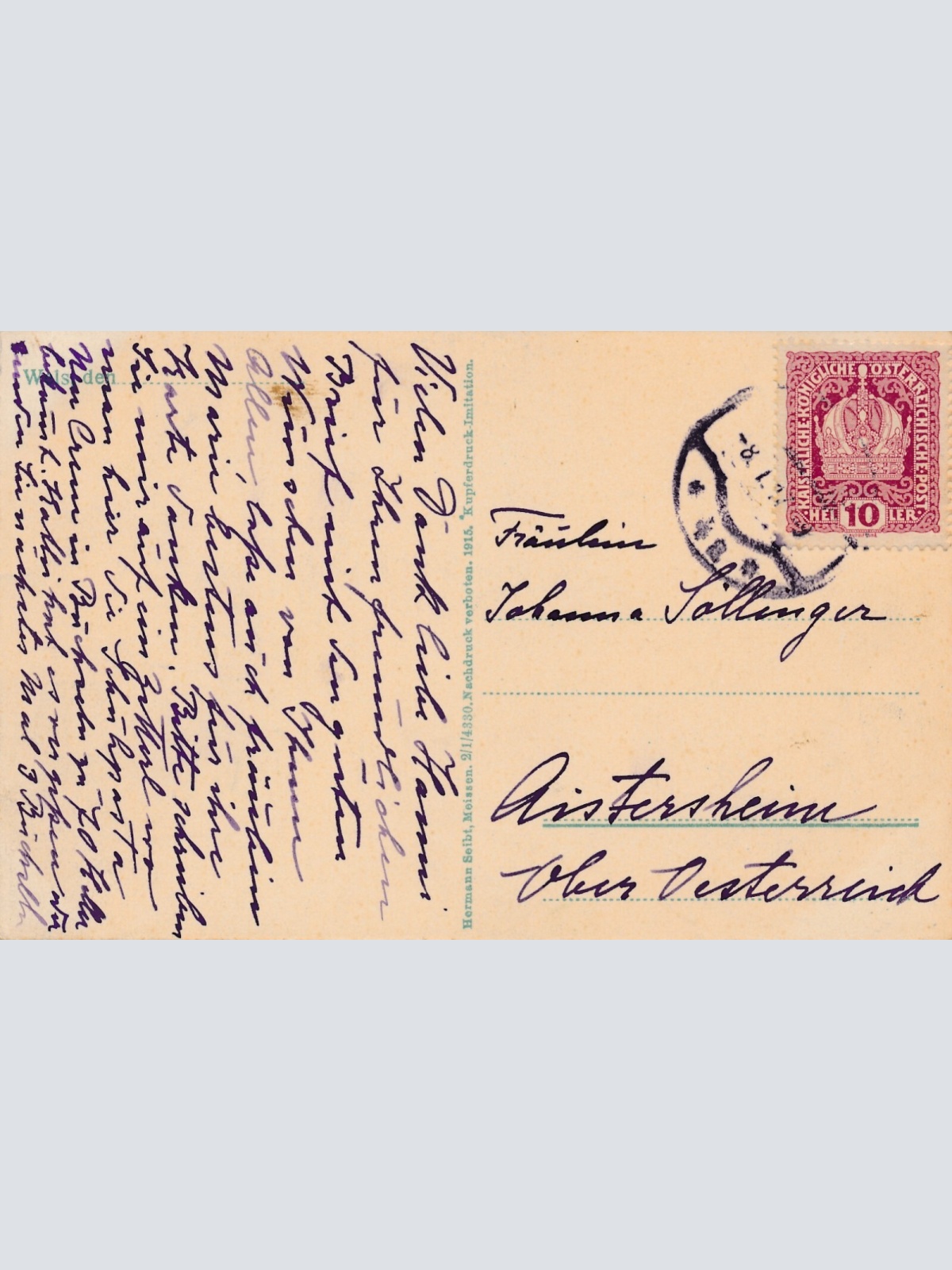 AK aus Wels mit Altersheim Oberösterreich (6700)