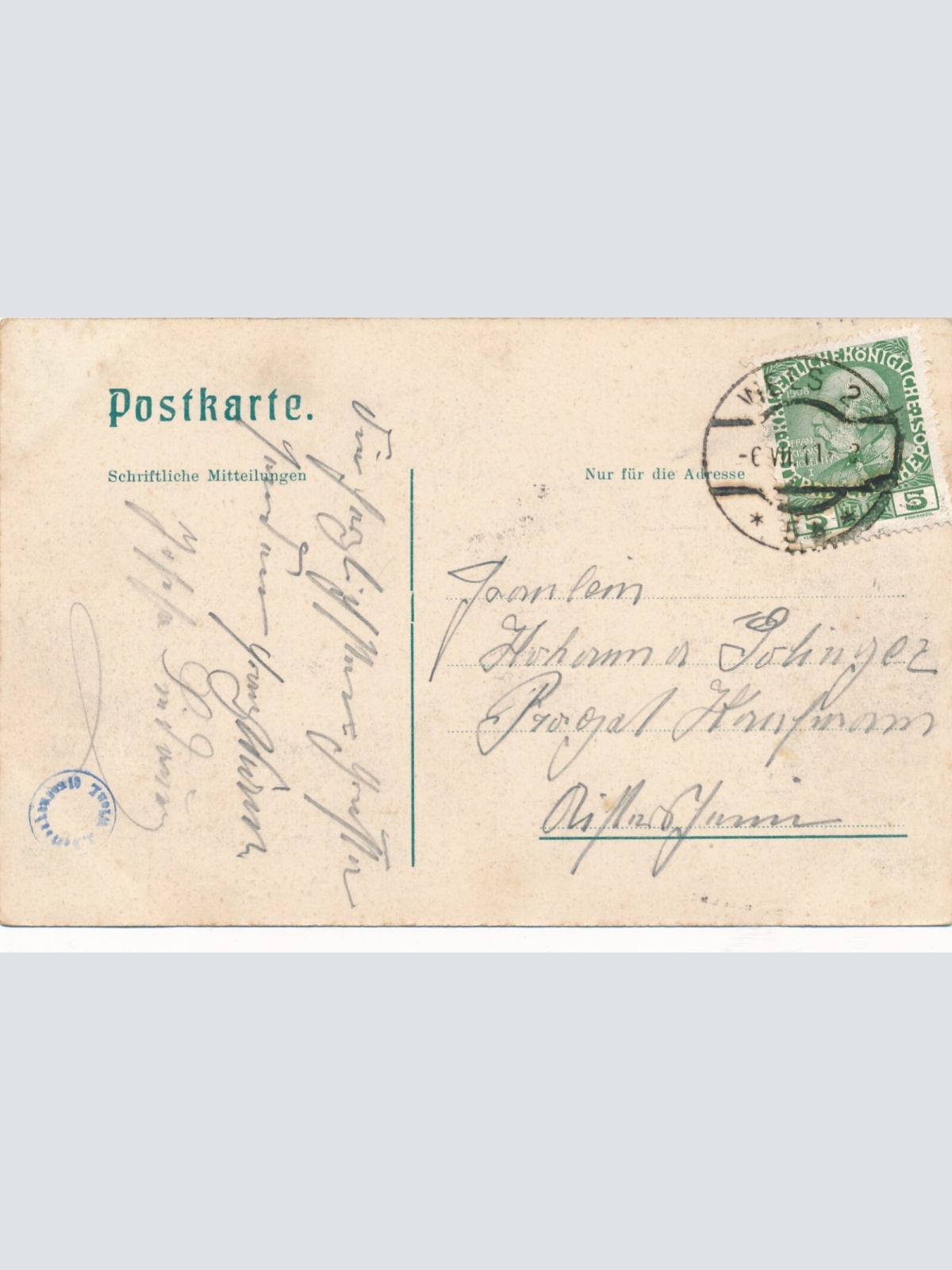 AK aus Wels mit Justizgebäude Oberösterreich (6697)