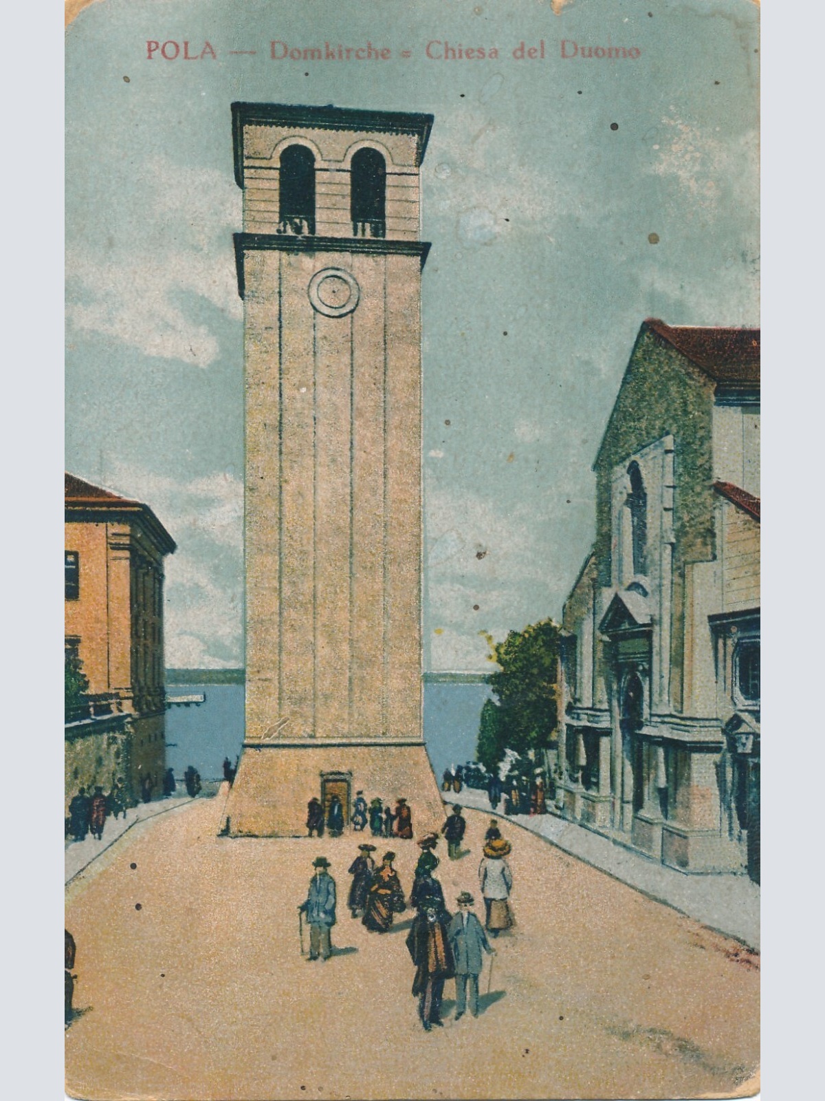 AK aus Pola Domkirche Chiesa del Duomo Kroatien (7281)