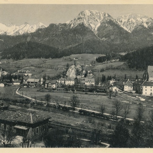 AK aus Neuberg mit Bahnhof Steiermark (7309)