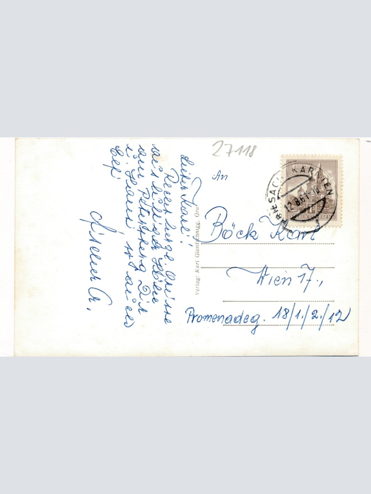 AK aus Friesach mit Petersberg Kärnten (7496)