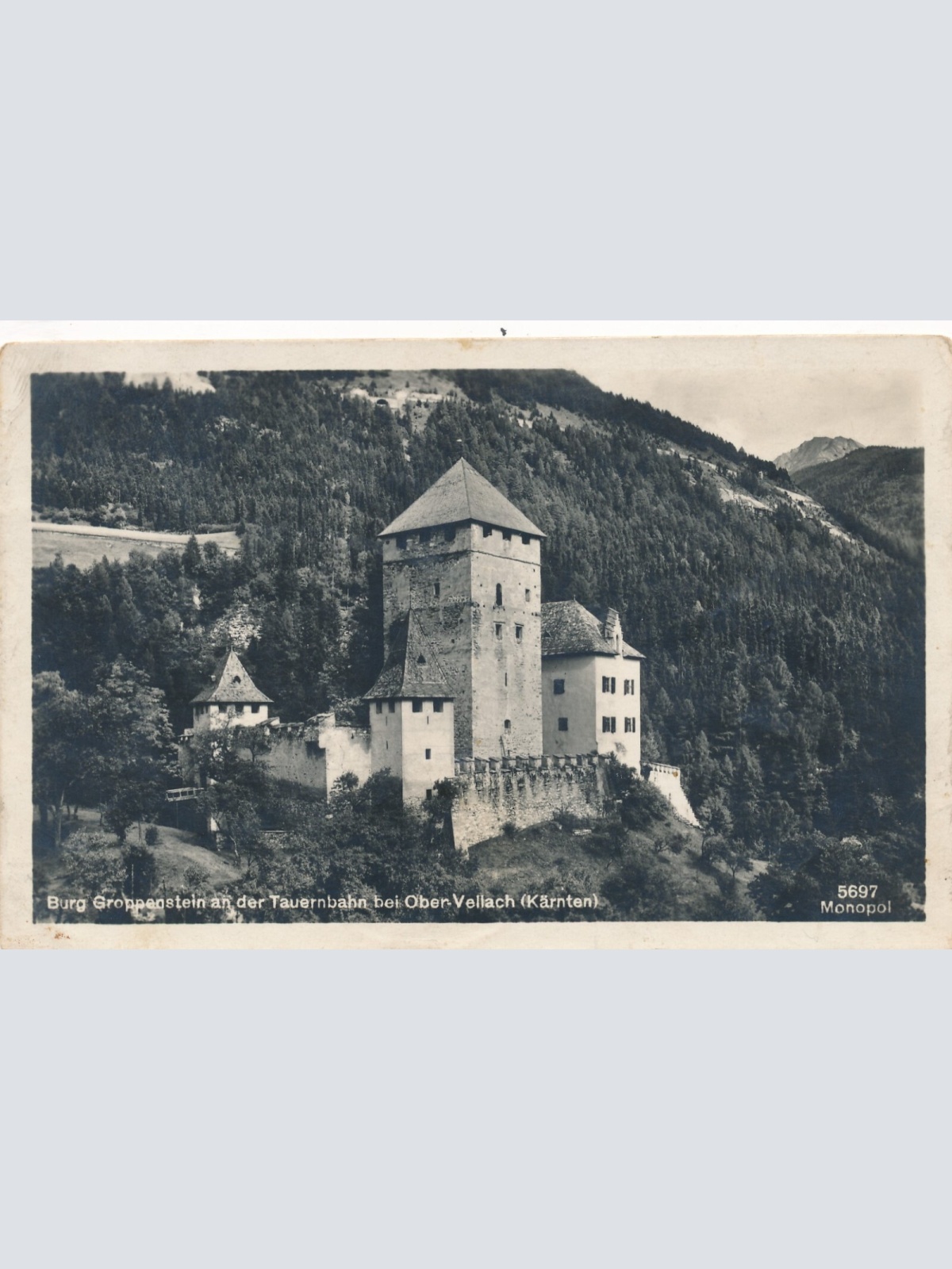 AK aus Ober Vellach mit Burg Groppenstein Kärnten (7498)