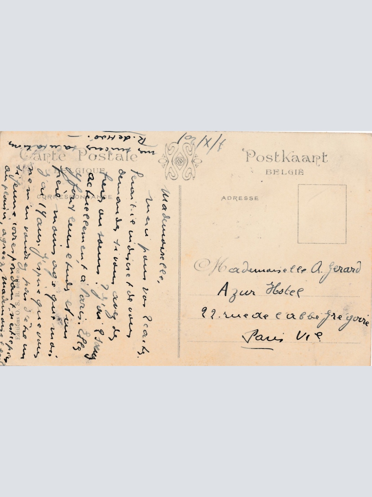 AK aus Laitieres Belgien mit Hundekarren - Hundewagen (6508)