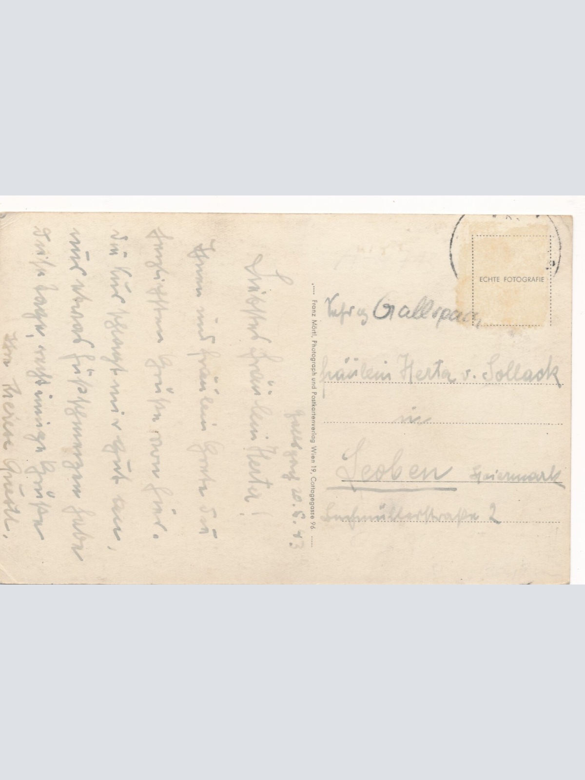 AK aus Gallspach mit Institut Zeileis Oberösterreich (7455)