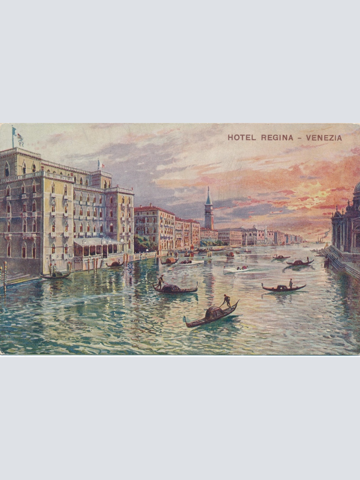 AK aus Venezia mit Hotel Regina Italien (7069)