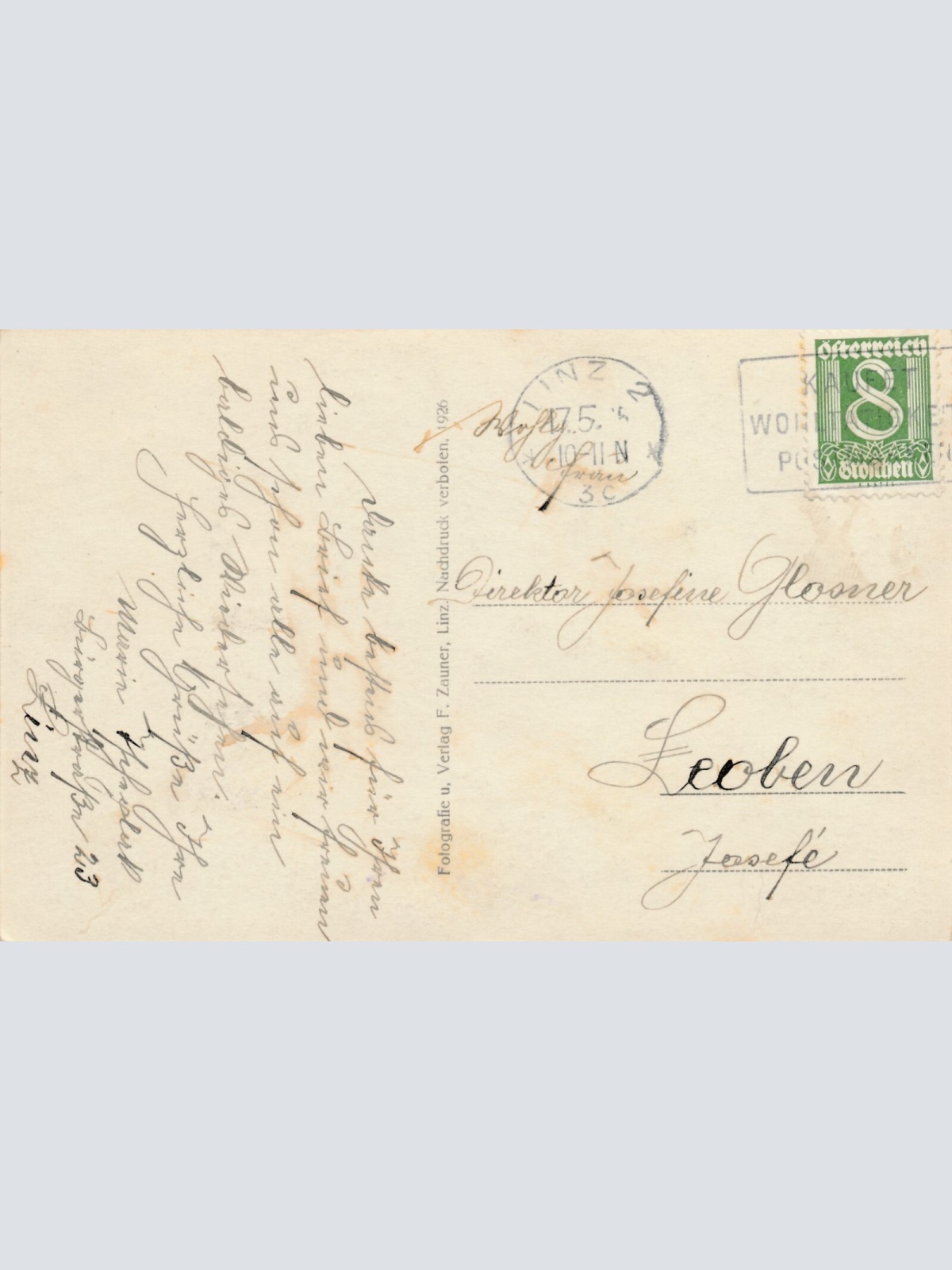 AK aus Linz an der Donau mit Pöstlingberg Oberösterreich (7059)