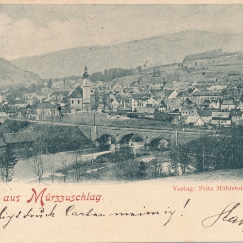 AK gruss aus Mürzzuschlag Steiermark (7050)