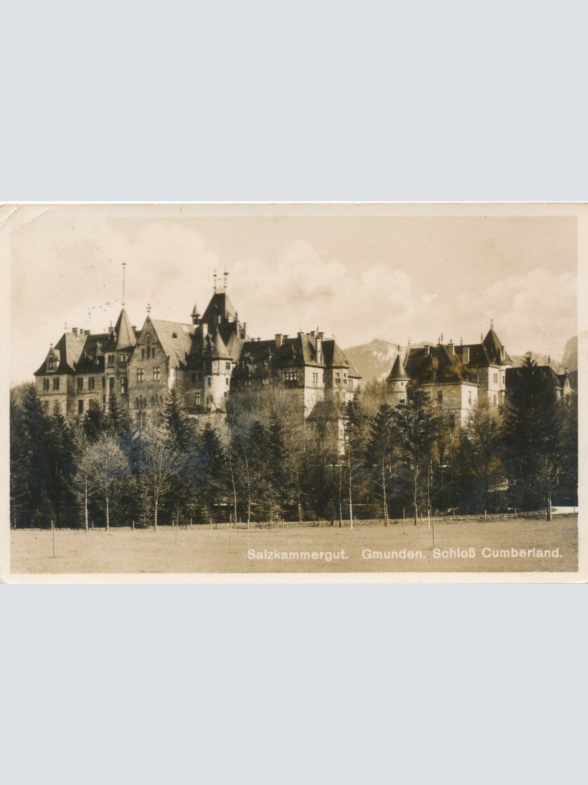 AK aus Gmunden mit Schloß Cumberland Oberösterreich (7698)