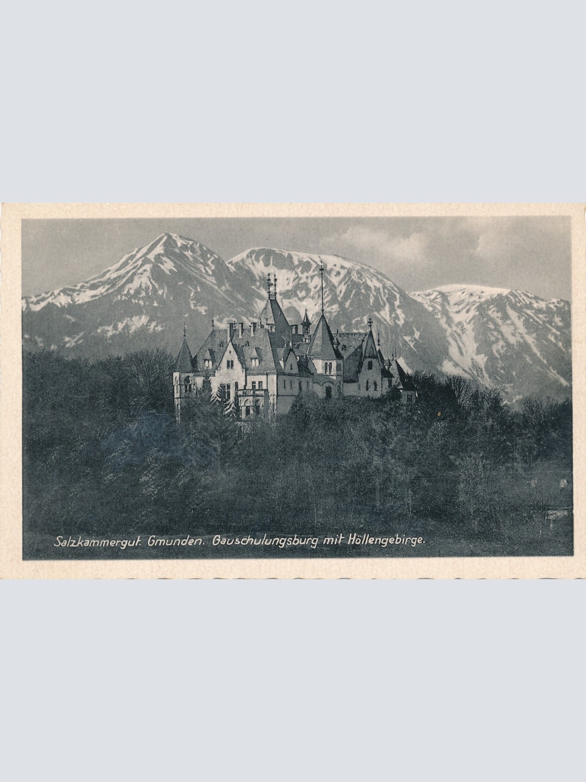 AK aus Gmunden mit Schloss Oberösterreich (7700)