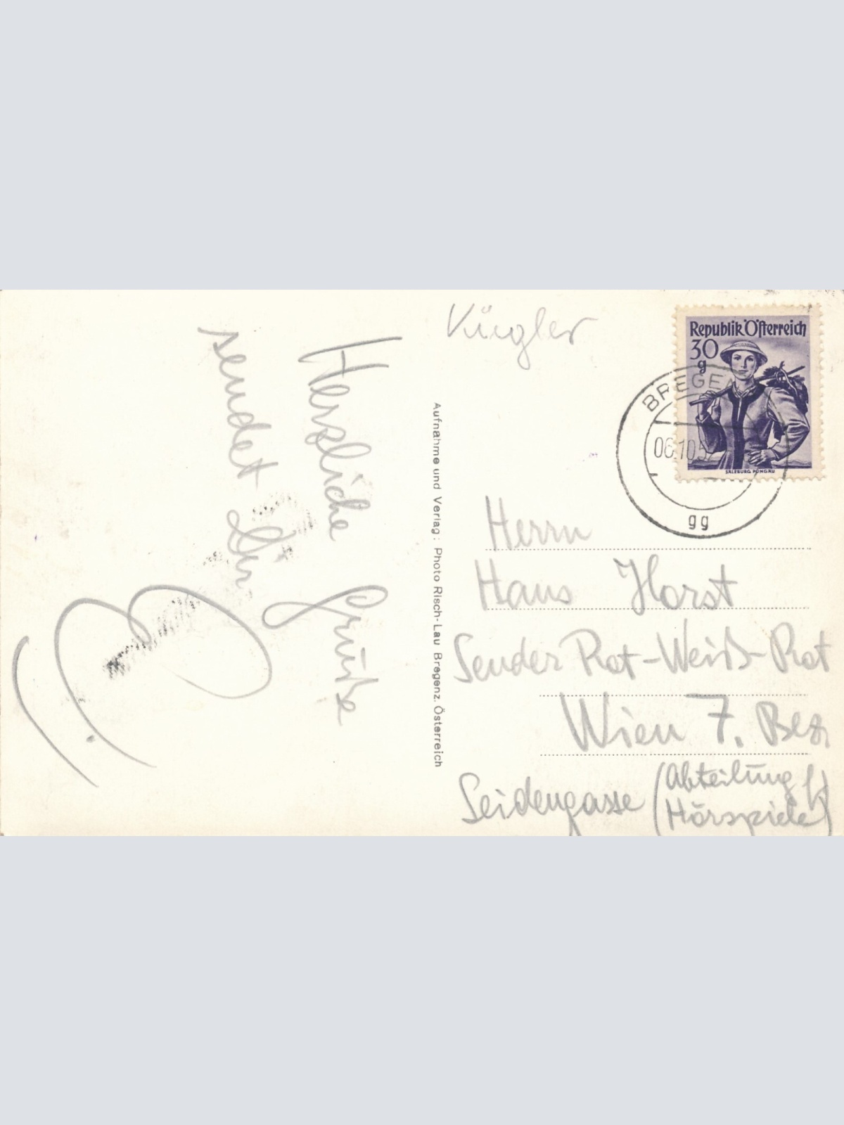 AK aus Bregenz Kirchenstrasse Vorarlberg (7716)