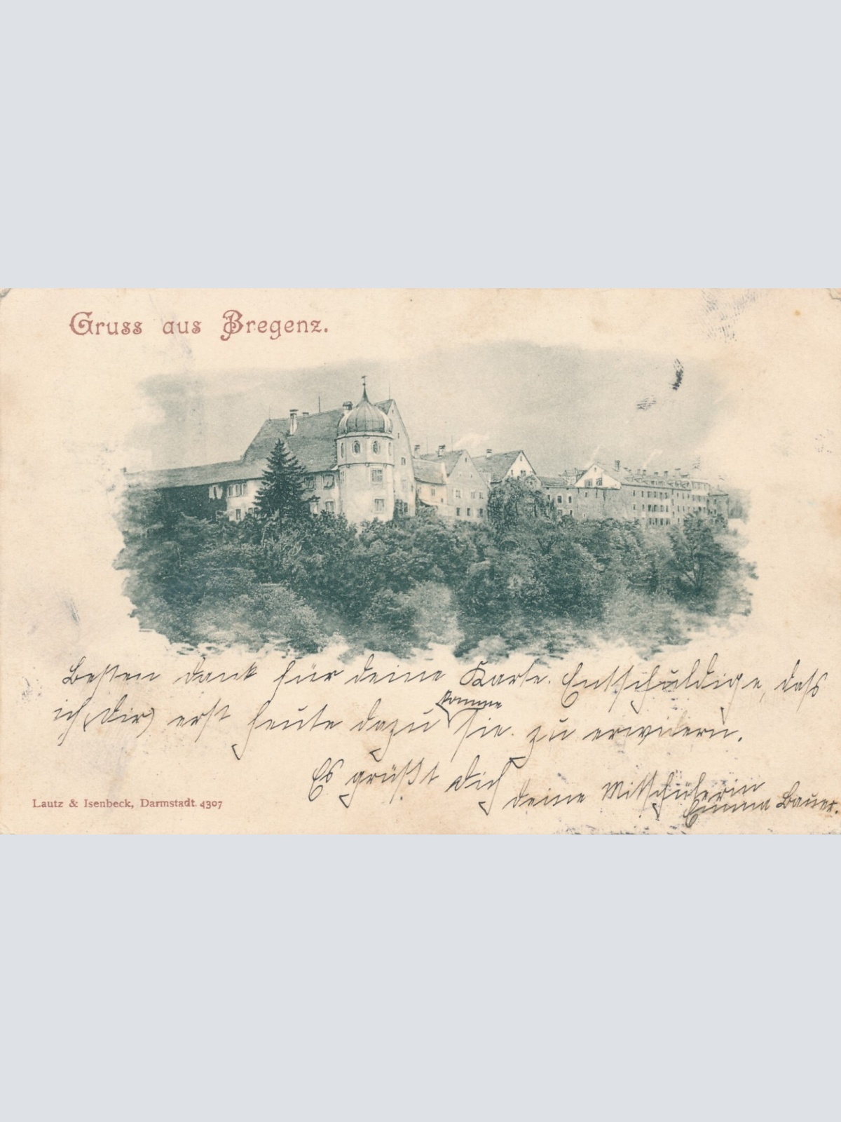 AK gruß aus Bregenz Vorarlberg (7714)