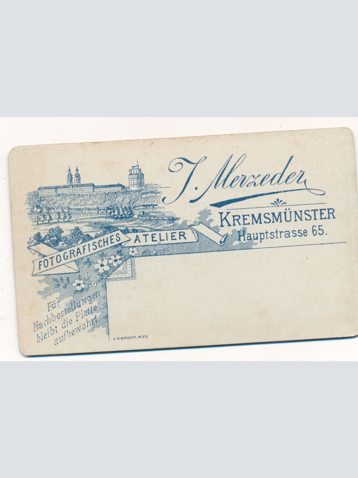 Hartkarton - Foto von einem Mann Fotografisches Atelier Kremsmünster (7246)