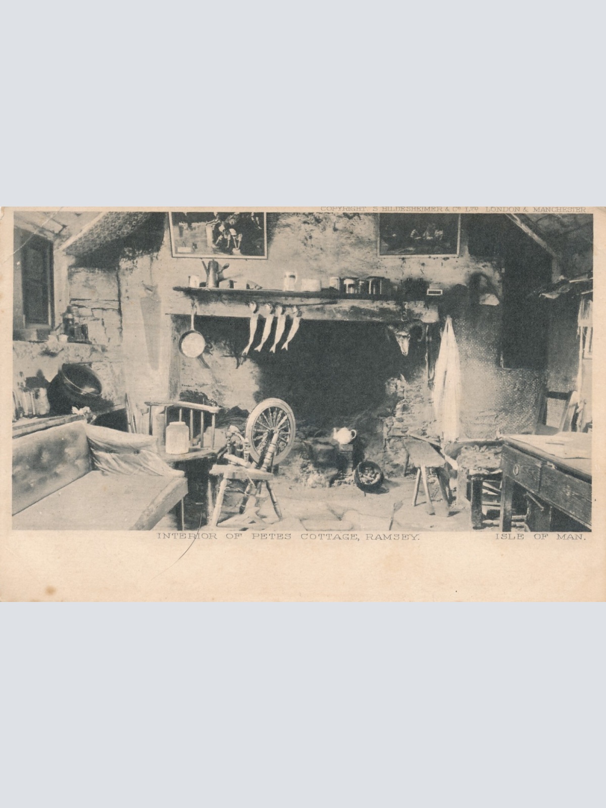 AK Isle of Man Interior of Petes Cottage Ramsey Großbritannien (7260)