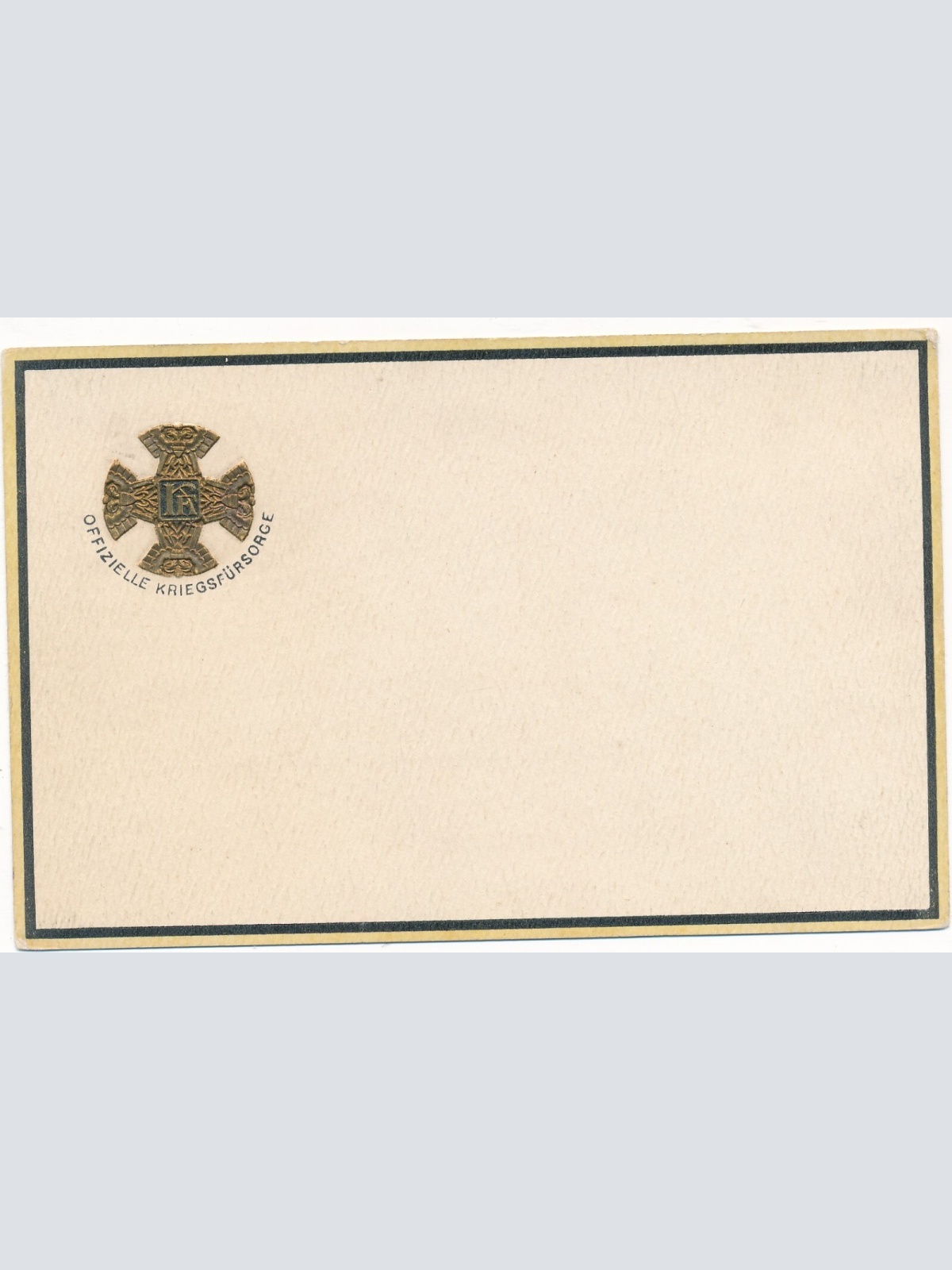 Präge Rot Kreuz Karte Nr.49 Offizielle Kriegsfürsorge (7095)