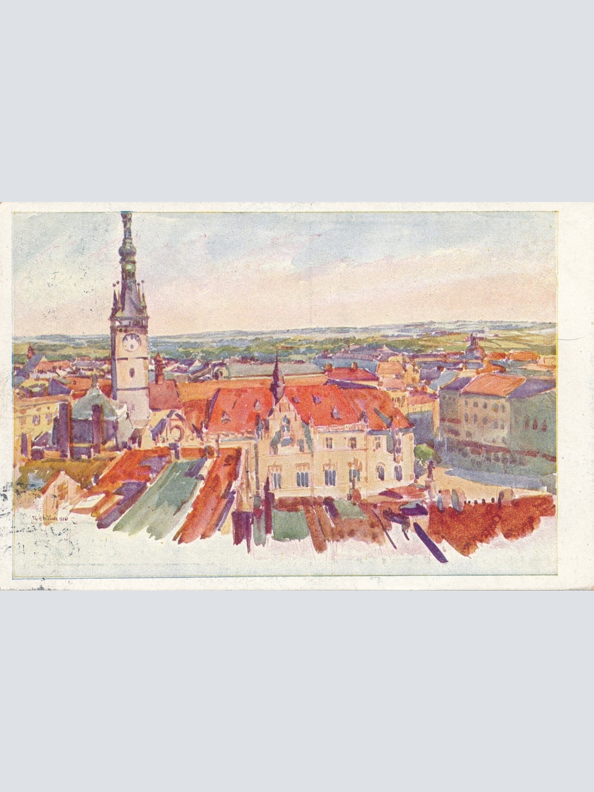 AK aus Pohled na Olomouc od Sv. Morice Tschechoslowakei (7101)