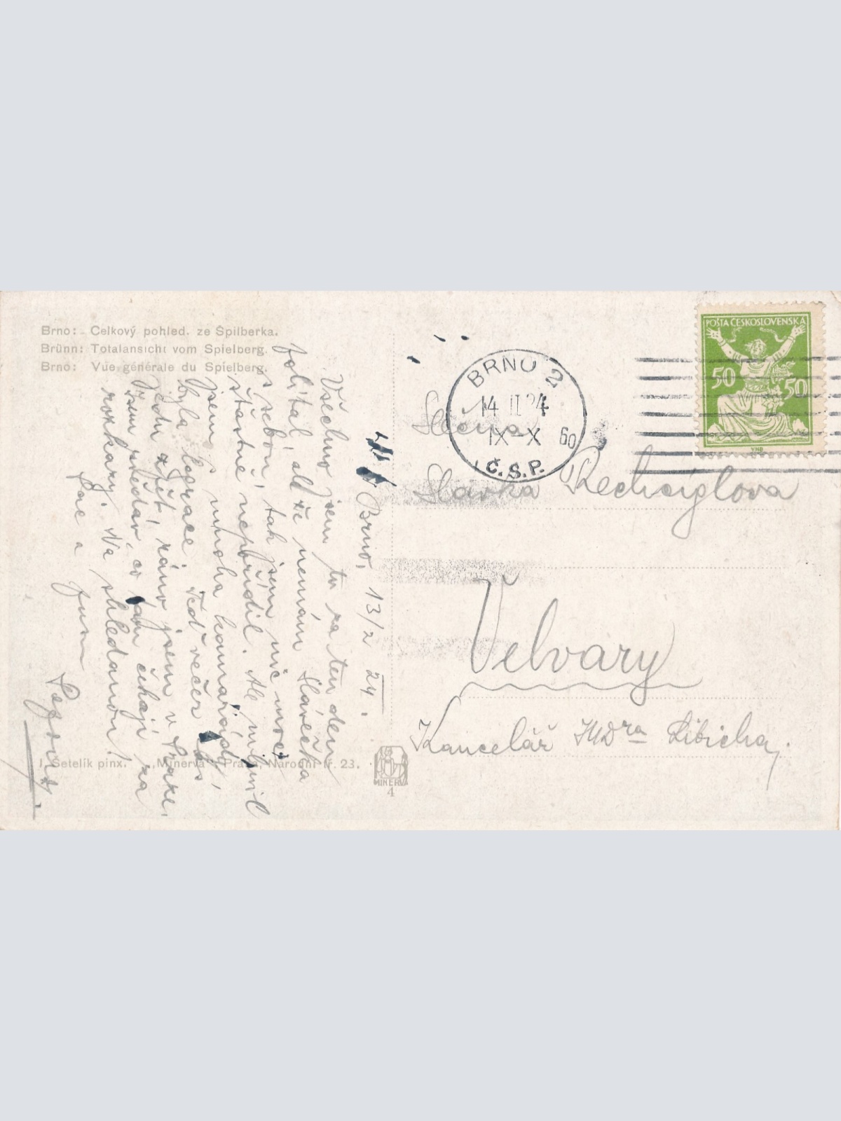 AK aus Brno - Brünn Tschechoslowakei (7102)