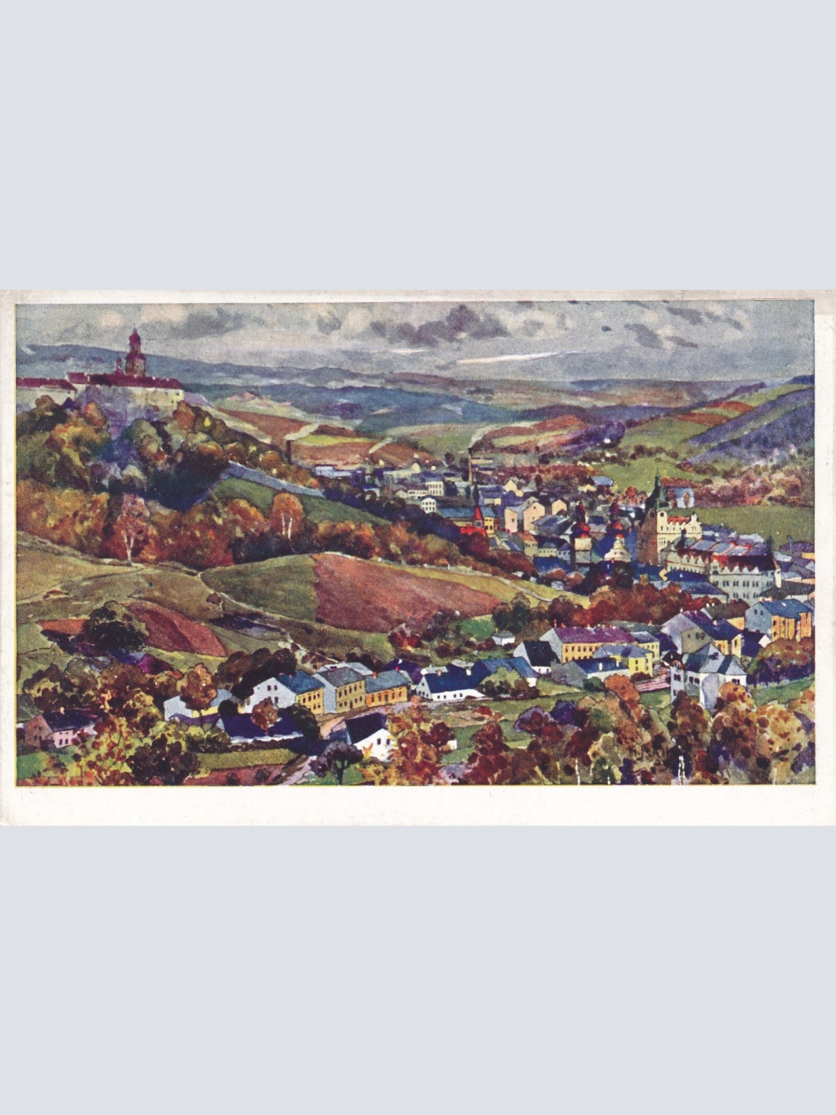 AK aus Nachod Celkovy pohled Tschechoslowakei (7103)