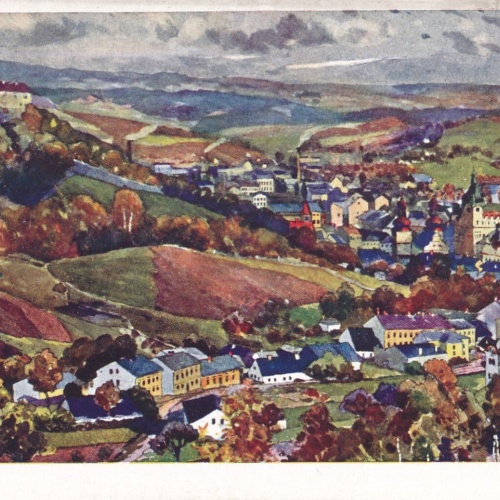 AK aus Nachod Celkovy pohled Tschechoslowakei (7103)