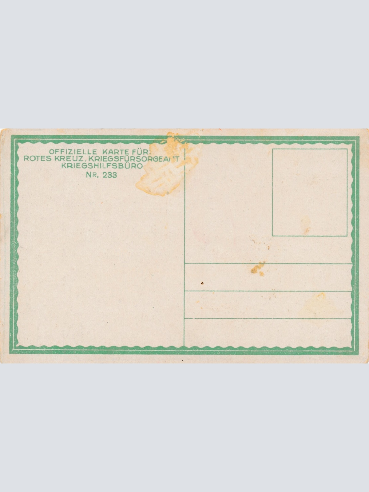 Rot Kreuz Karte Nr.233 Bayern Stürmen von Engländern besetzte Schützengrä (7092)