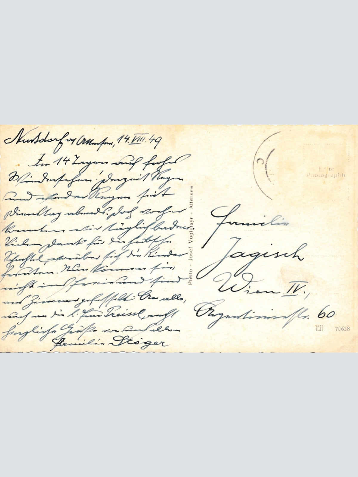 AK aus Nussdorf am Attersee Oberösterreich (7657)