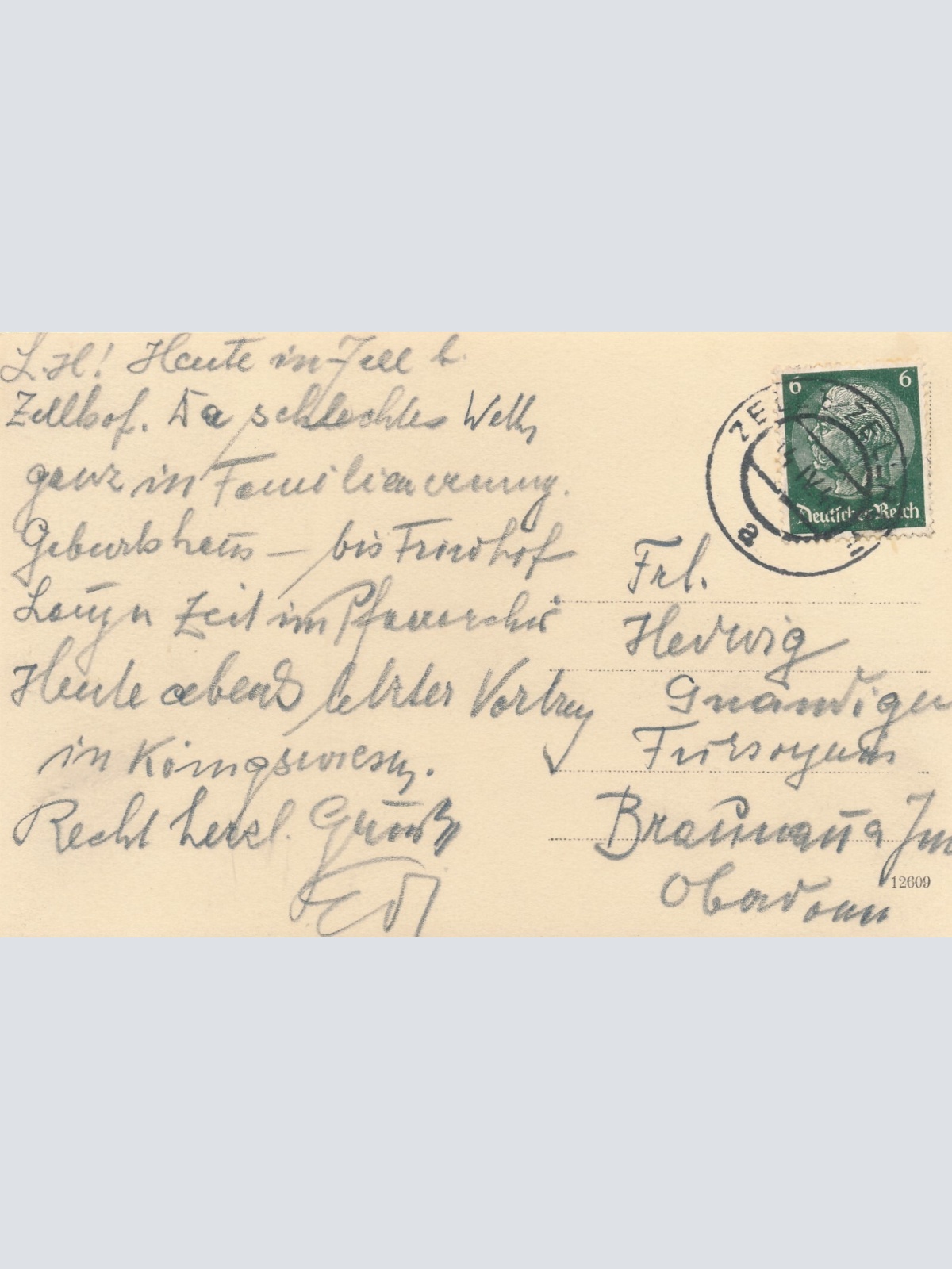 AK aus Zell bei Zellhof Oberösterreich (7128)