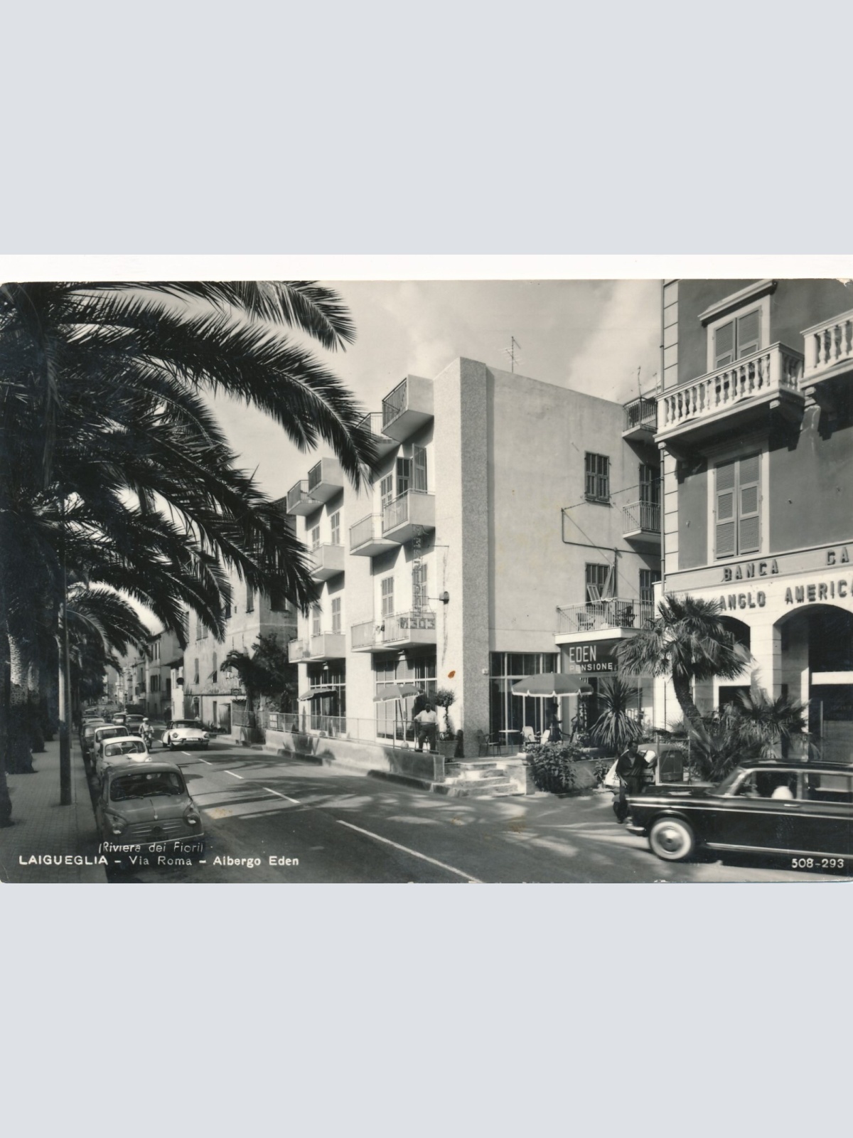 AK aus Laigueglia mit Oldtimer Italien (7728)