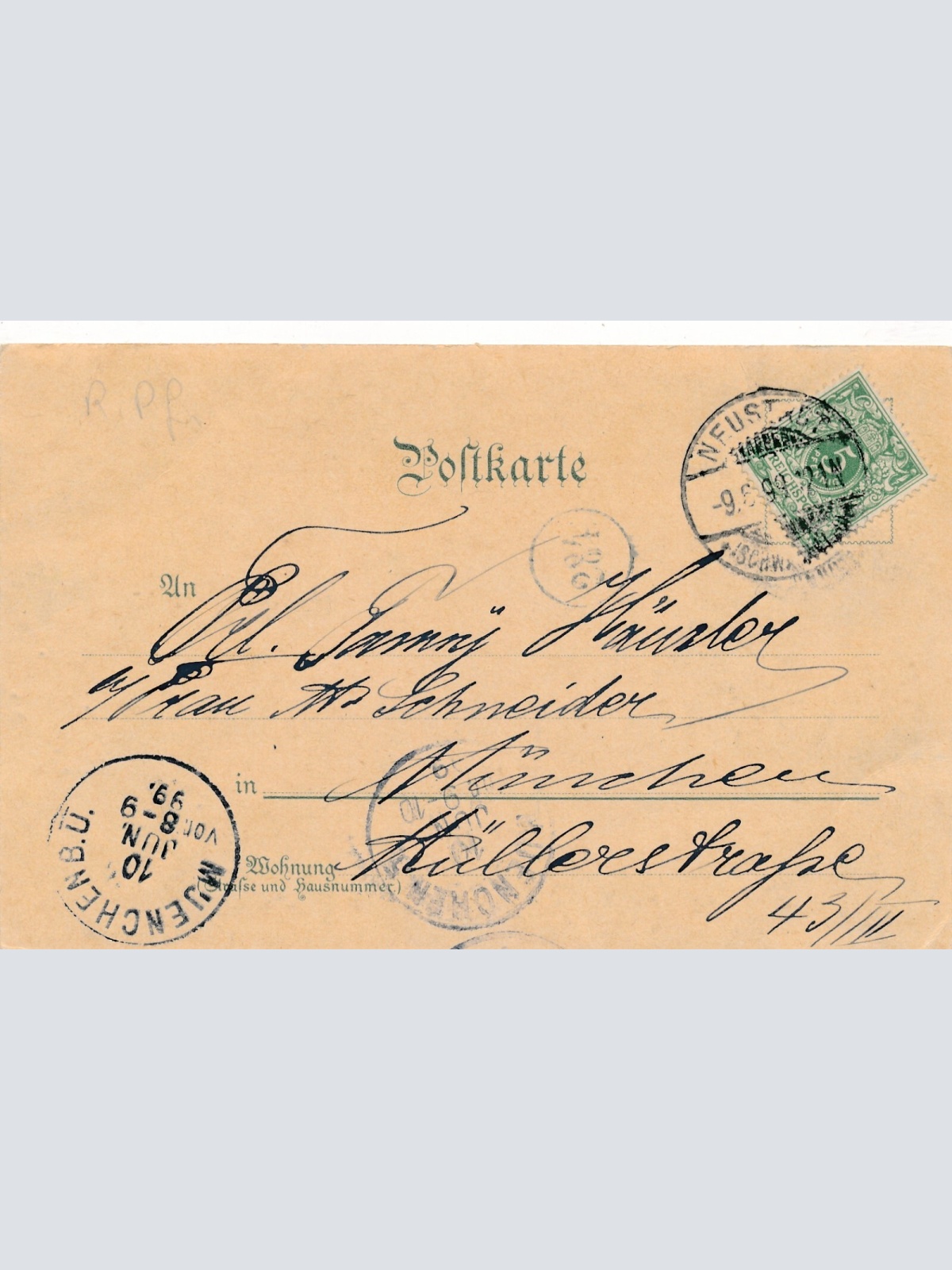 Litho - Karte gruss aus Neustadt Rheinland - Pfalz (7569)