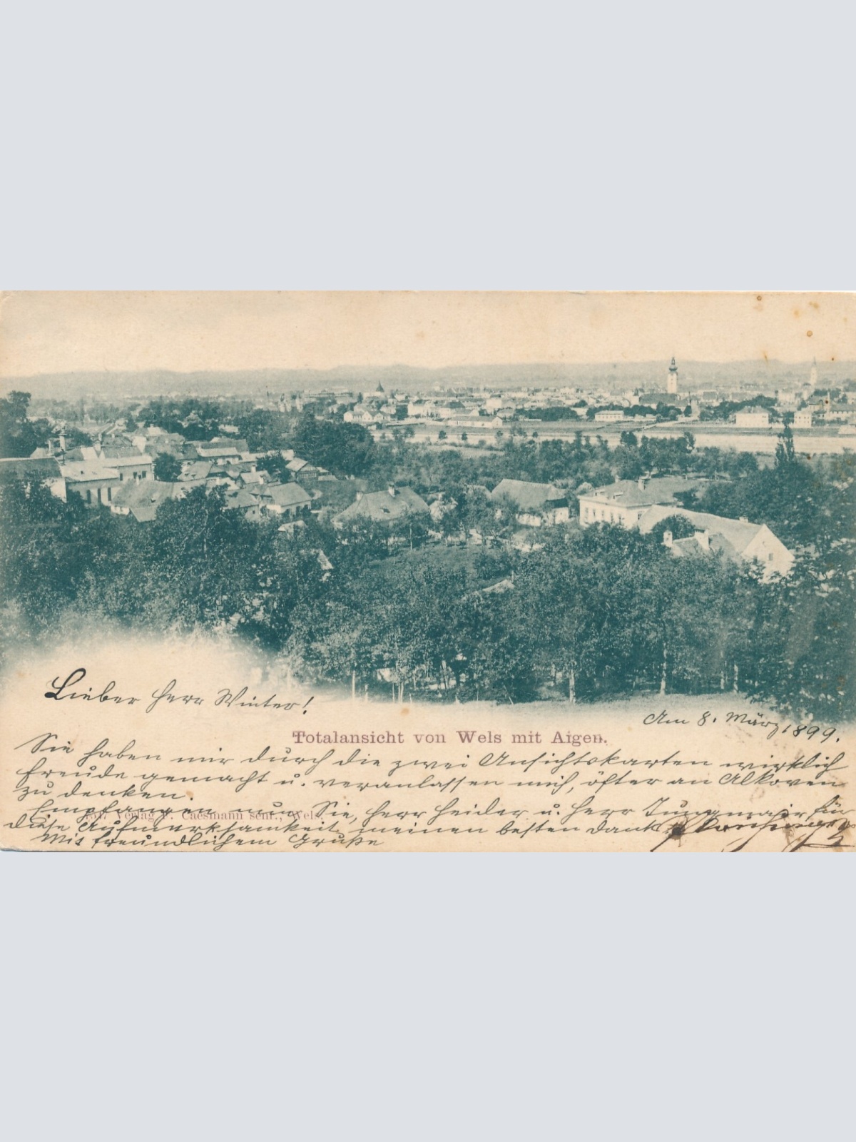 AK aus Wels mit Aigen Oberösterreich (7930)