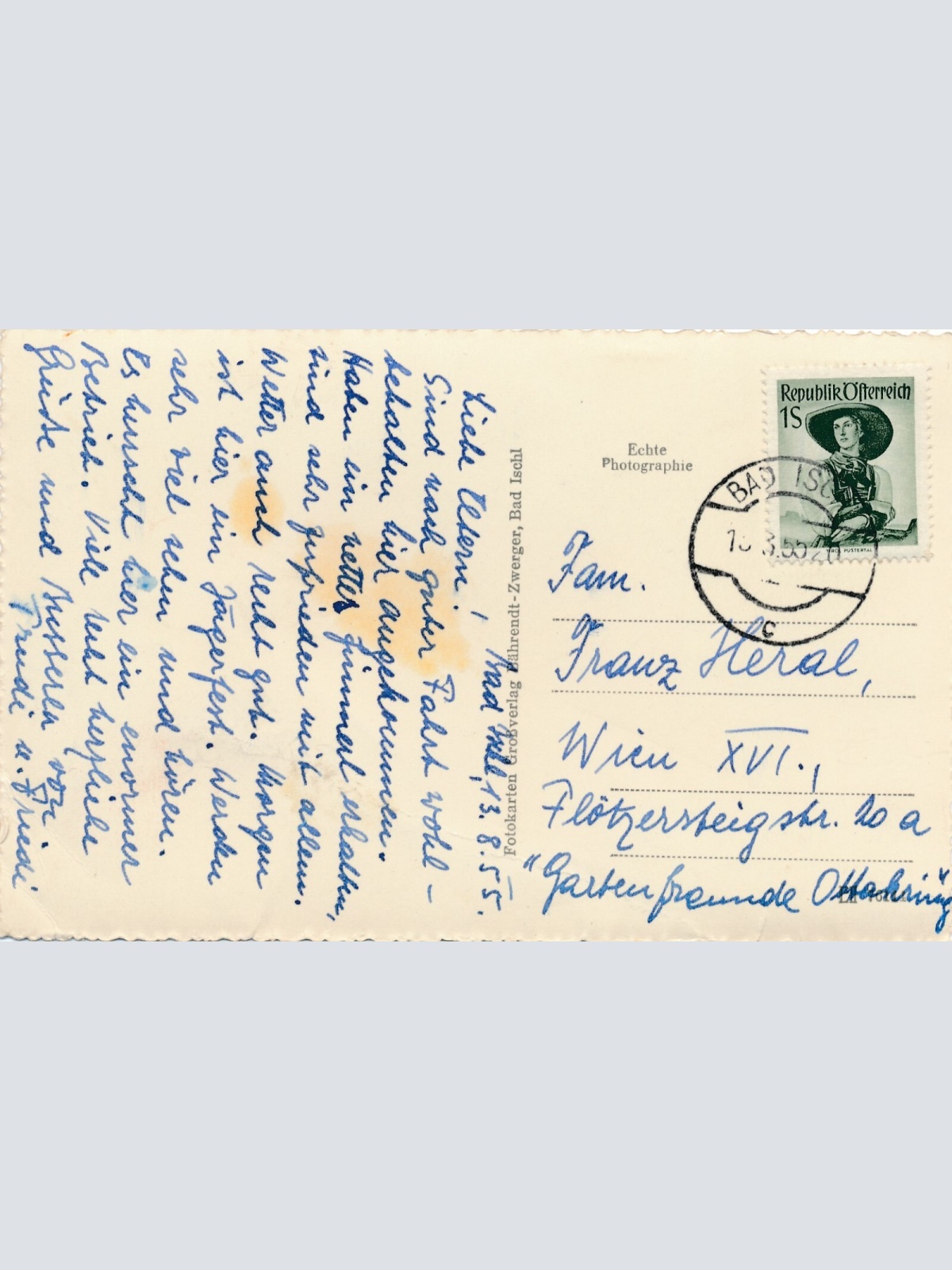 AK aus Bad Ischl mit Dachstein Oberösterreich (7614)