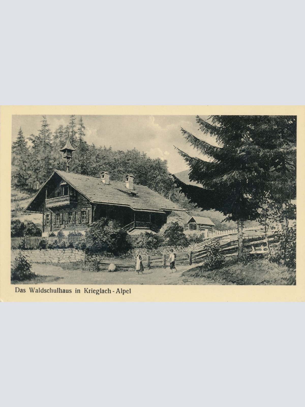 AK aus Krieglach mit Peter Roseggers Waldschule Steiermark (8039)