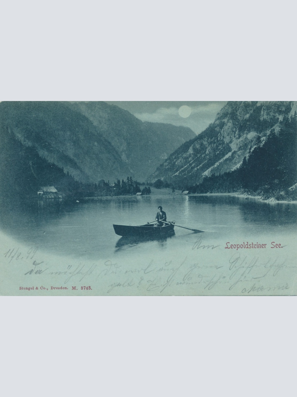 Mondschein - Karte vom Leopoldsteiner See Steiermark (8058)