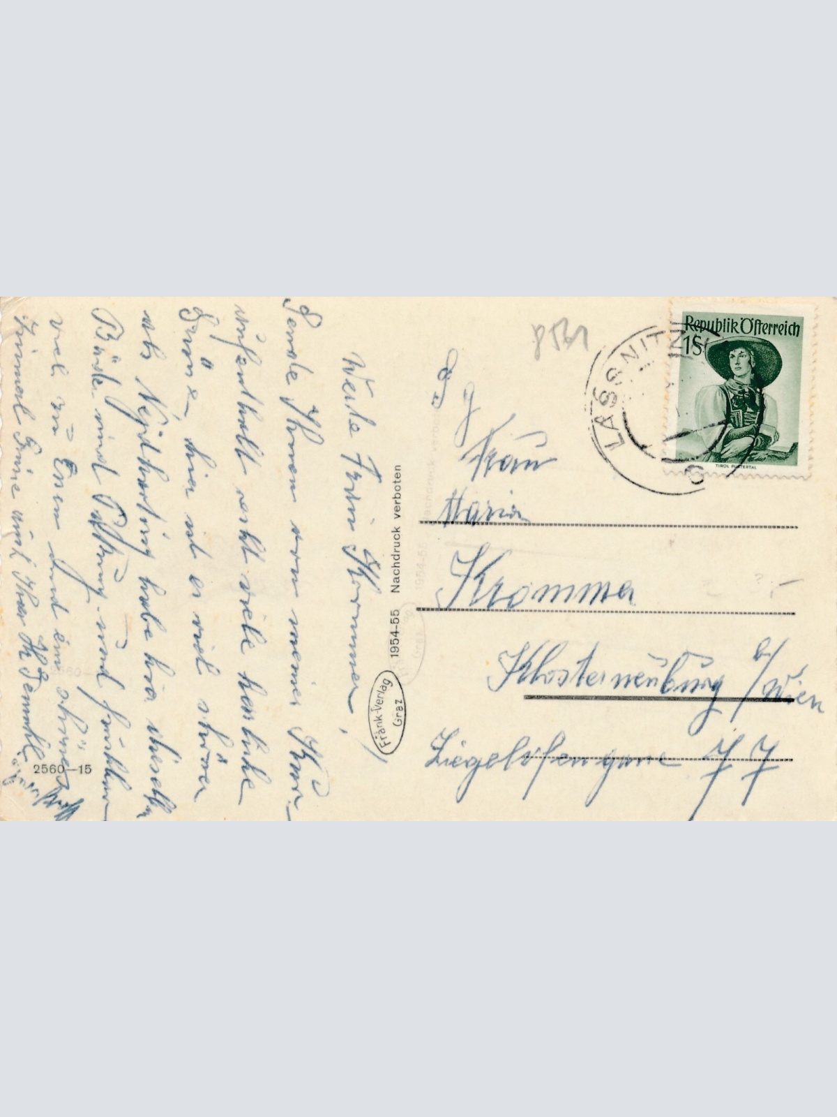 AK vom Kurort Lassnitzhöhe Steiermark (8060)