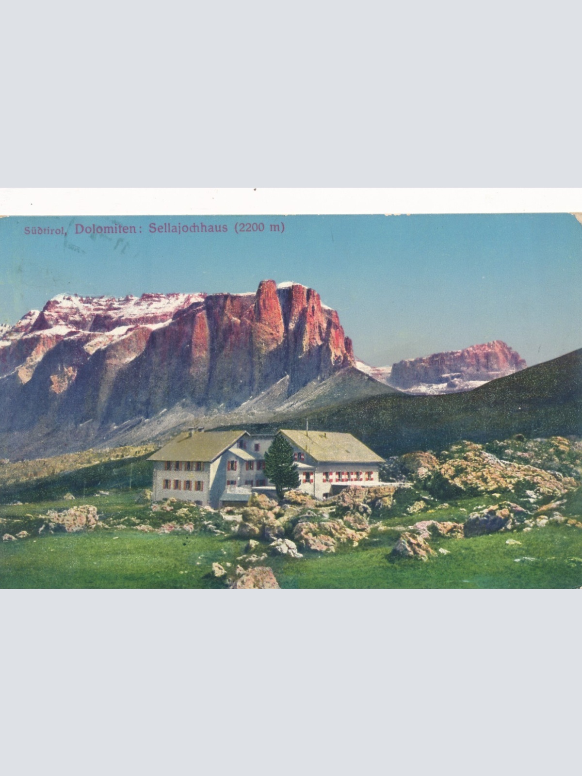 AK aus Südtirol Sellajochhaus Dolomiten Italien (7980)
