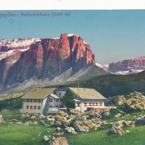 AK aus Südtirol Sellajochhaus Dolomiten Italien (7980)