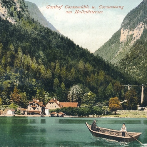 AK von der Gosaumühle am Hallstättersee Oberösterreich (7789)