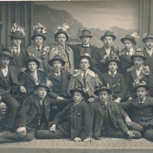 AK Annodazumals vermutlich von einer Jungesellen Feier (7796)