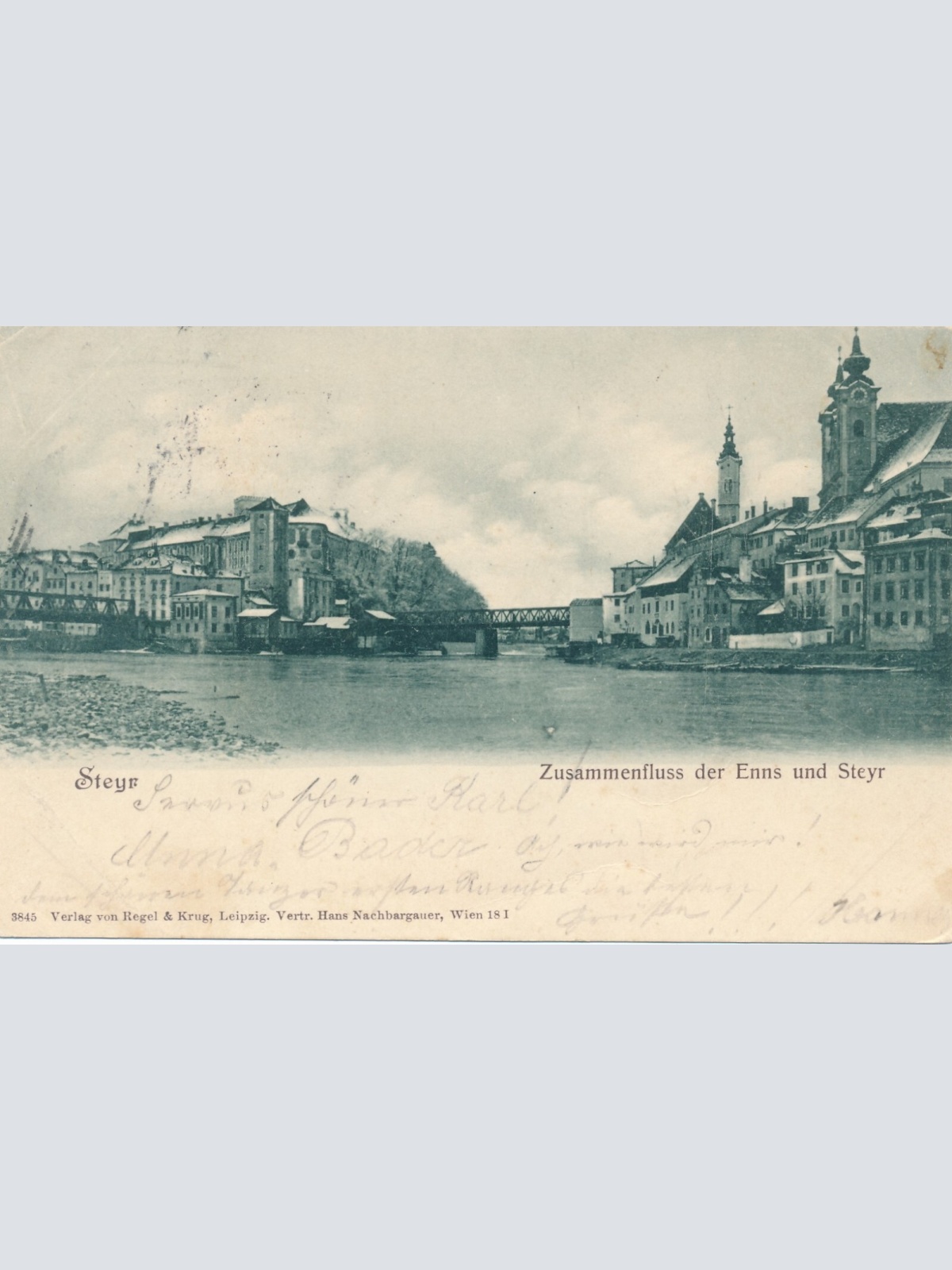 AK aus Steyr mit Enns Oberösterreich (7776)